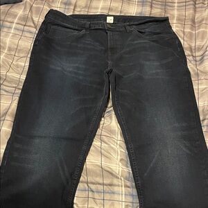 Men's Black Straight Jeans